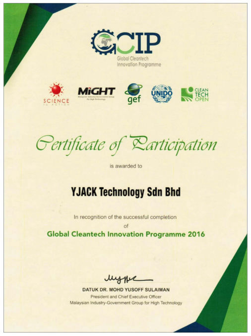 Global Cleantech Innovation Award 2016